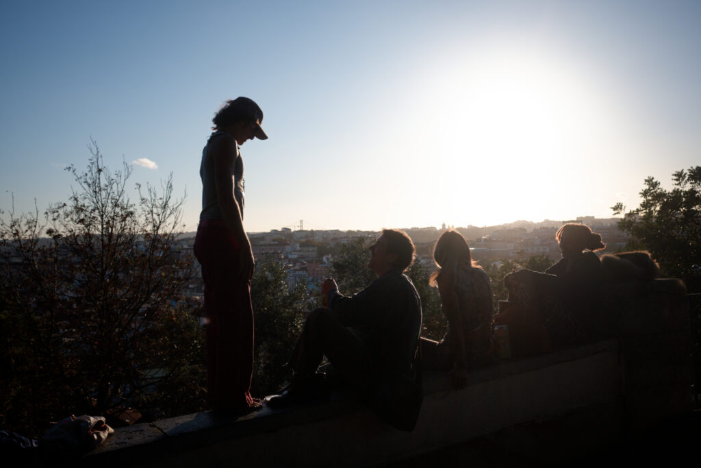 Ricoh GR IV sunset in Lisobon shot with Black Glimmerglass 1